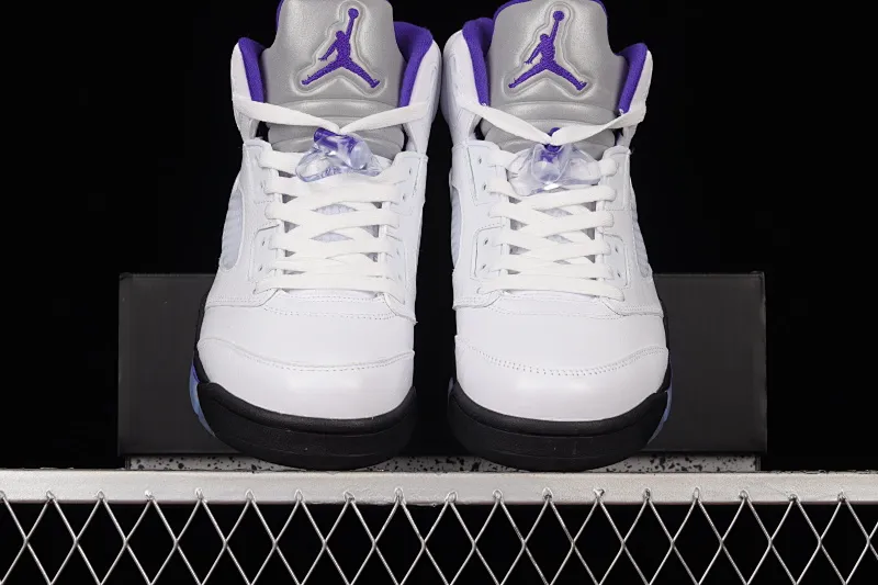 All categories Air Jordan Jordan series basketball shoes Air Jordan 5 J version Air Jordan 5 "Concord" AJ5 Joe 5 Concord white and purple DD0587-141